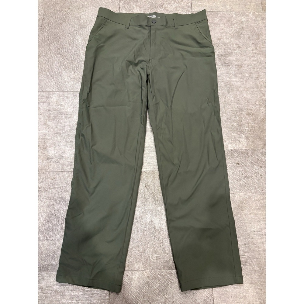 32 Degrees Cool Stretch Performance Pants Men's 36x30 Olive Green Golf Casual